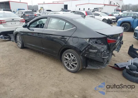 2019 Hyundai Elantra Limited z USA, uszkodzony, nr VIN 5NPD84LF0KH446687